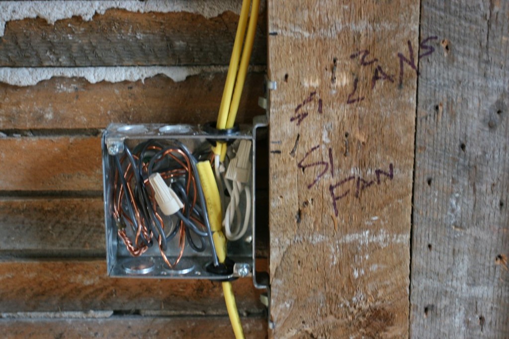 Electrical for master bath. So rugged!