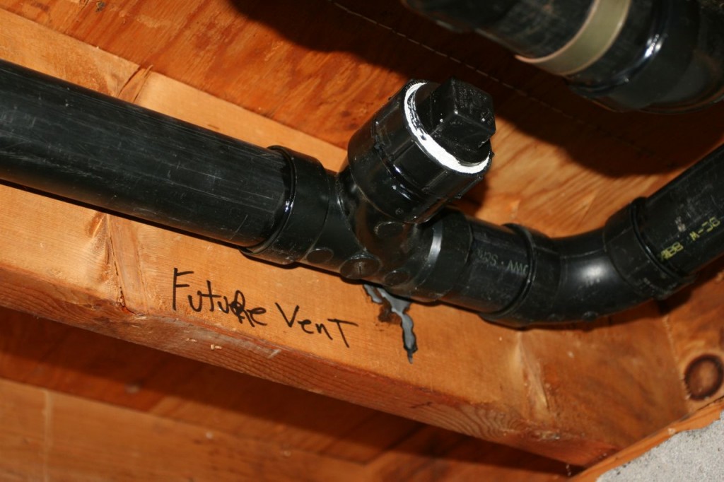 Oh, and the plumbers put in that future vent they were asked to put in. For future venting. Simple as that.