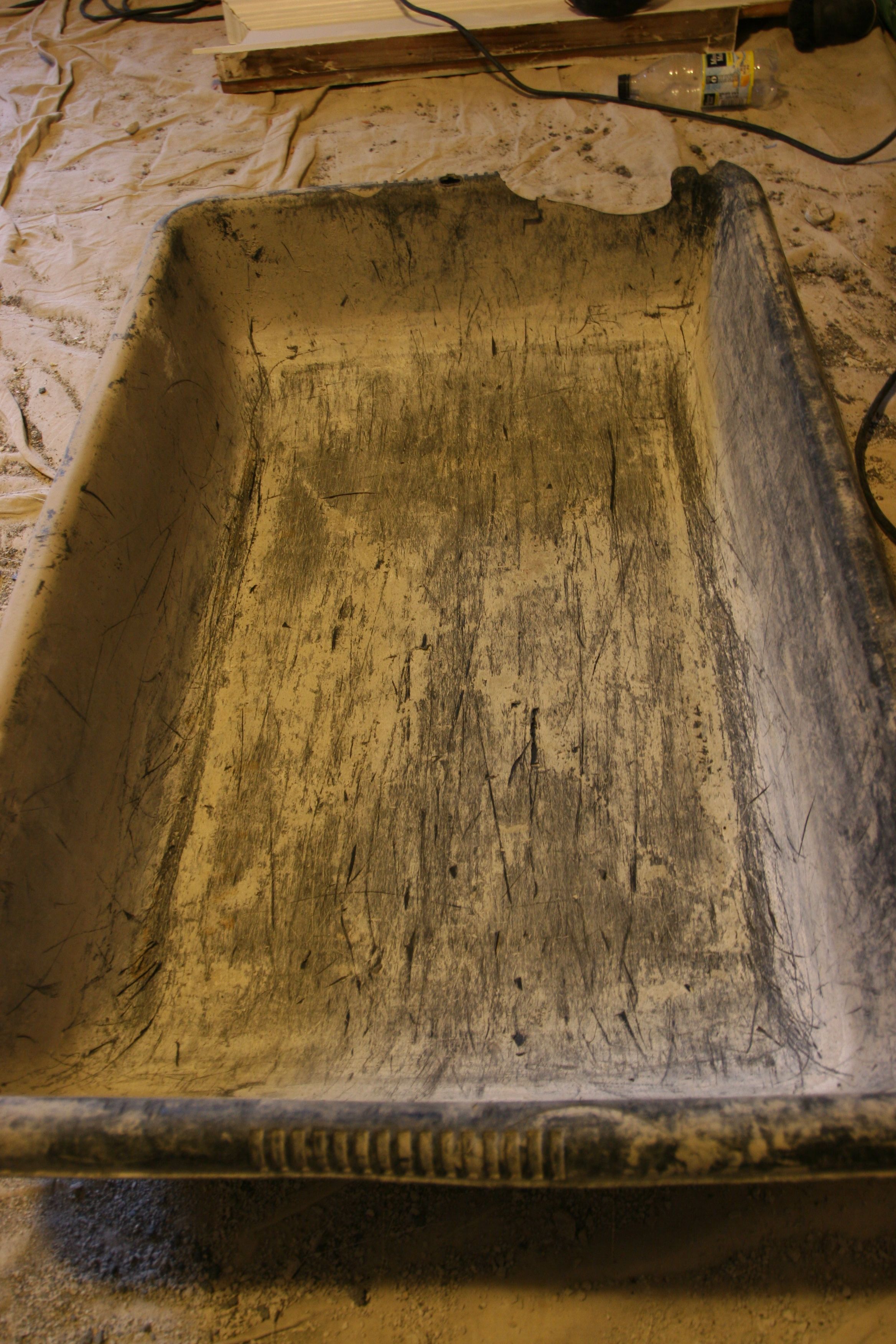 Vessel for mixing said cement.