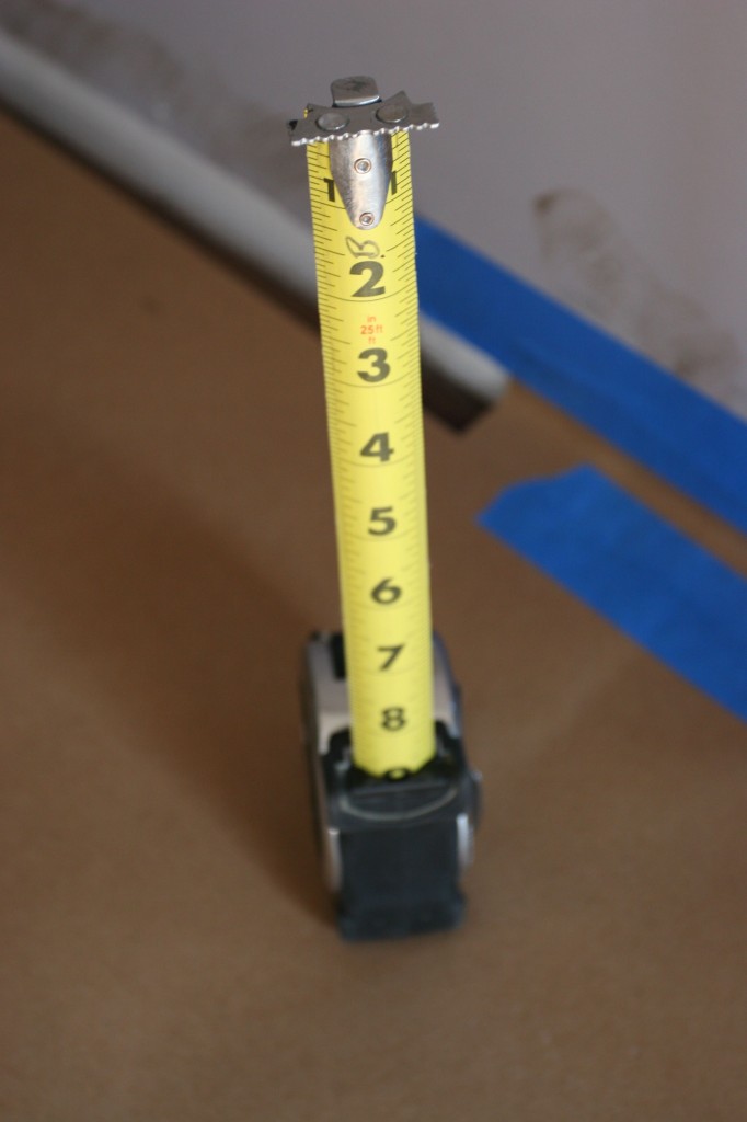 The measuring tape. I've never seen one with numbers on the bottom like this. So cool, and useful.