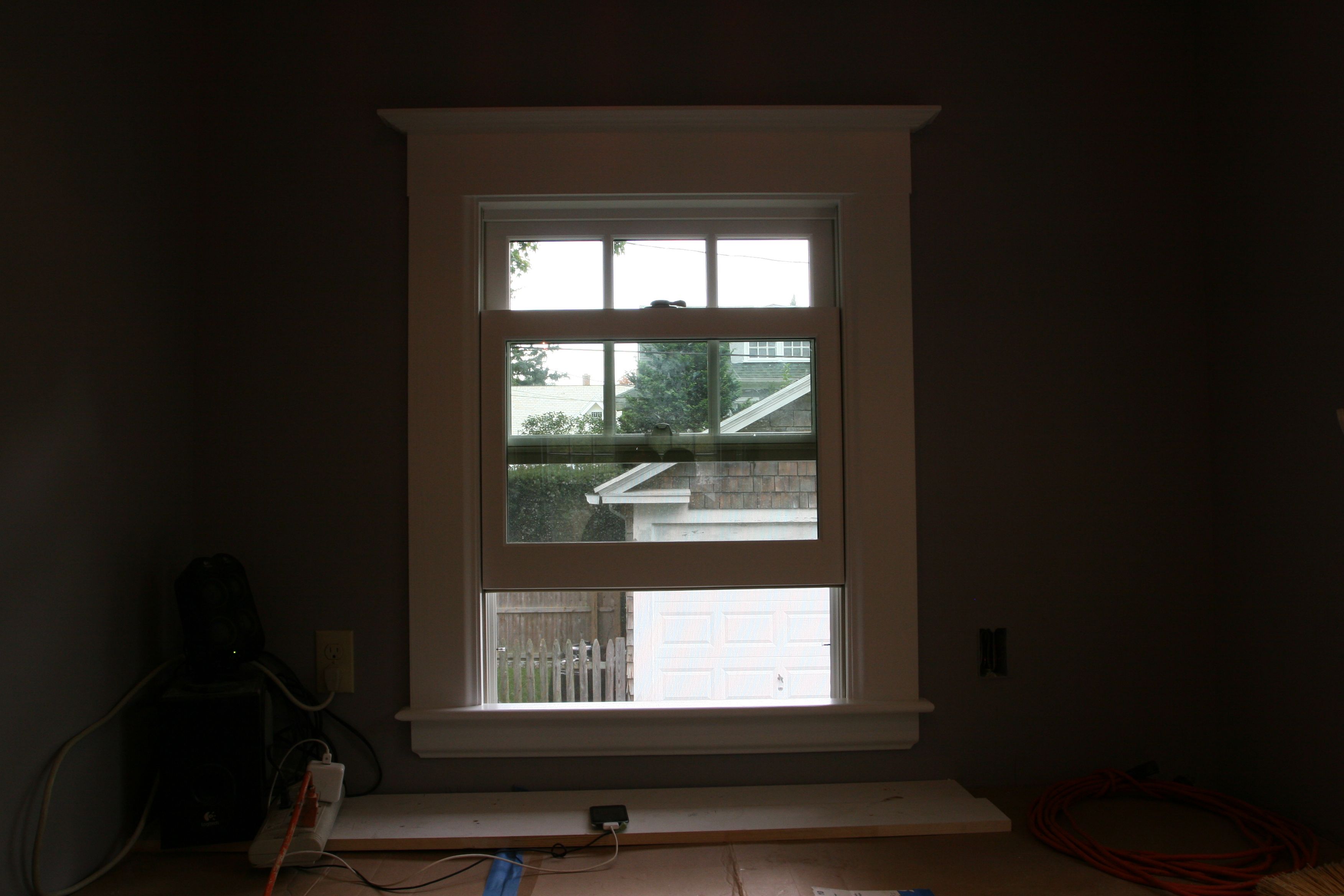 And this window is trimmed.