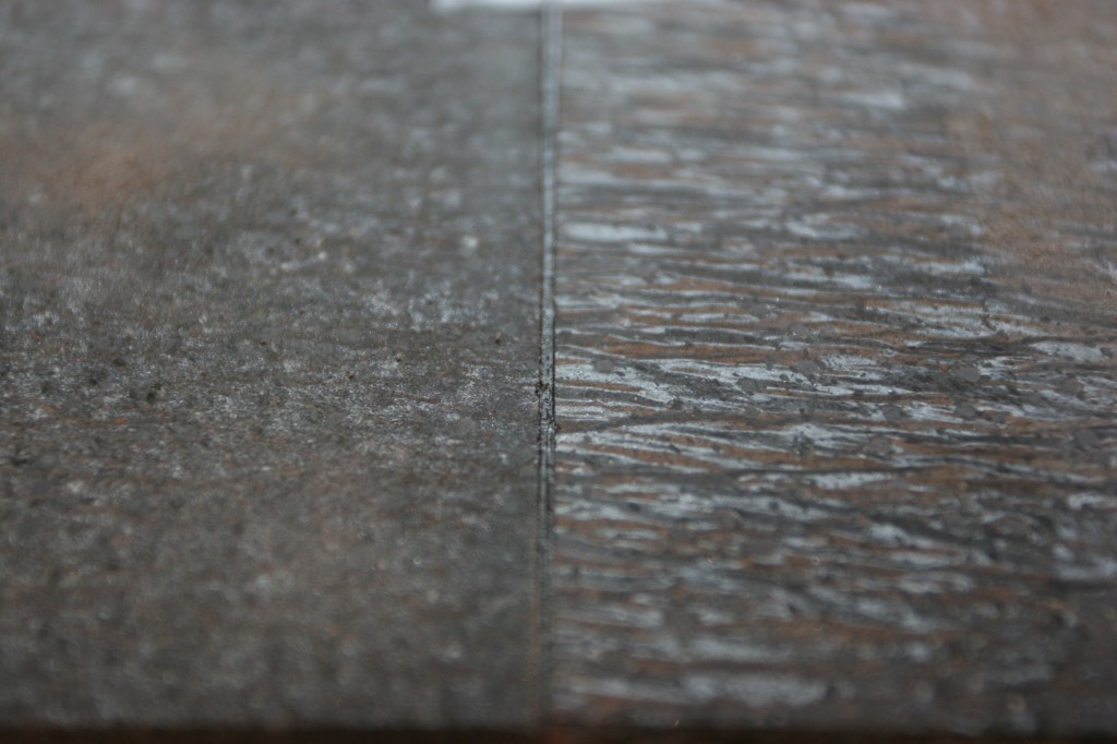 The seam at the sink. The two slabs we chose look amazing together. The seam is super cool.