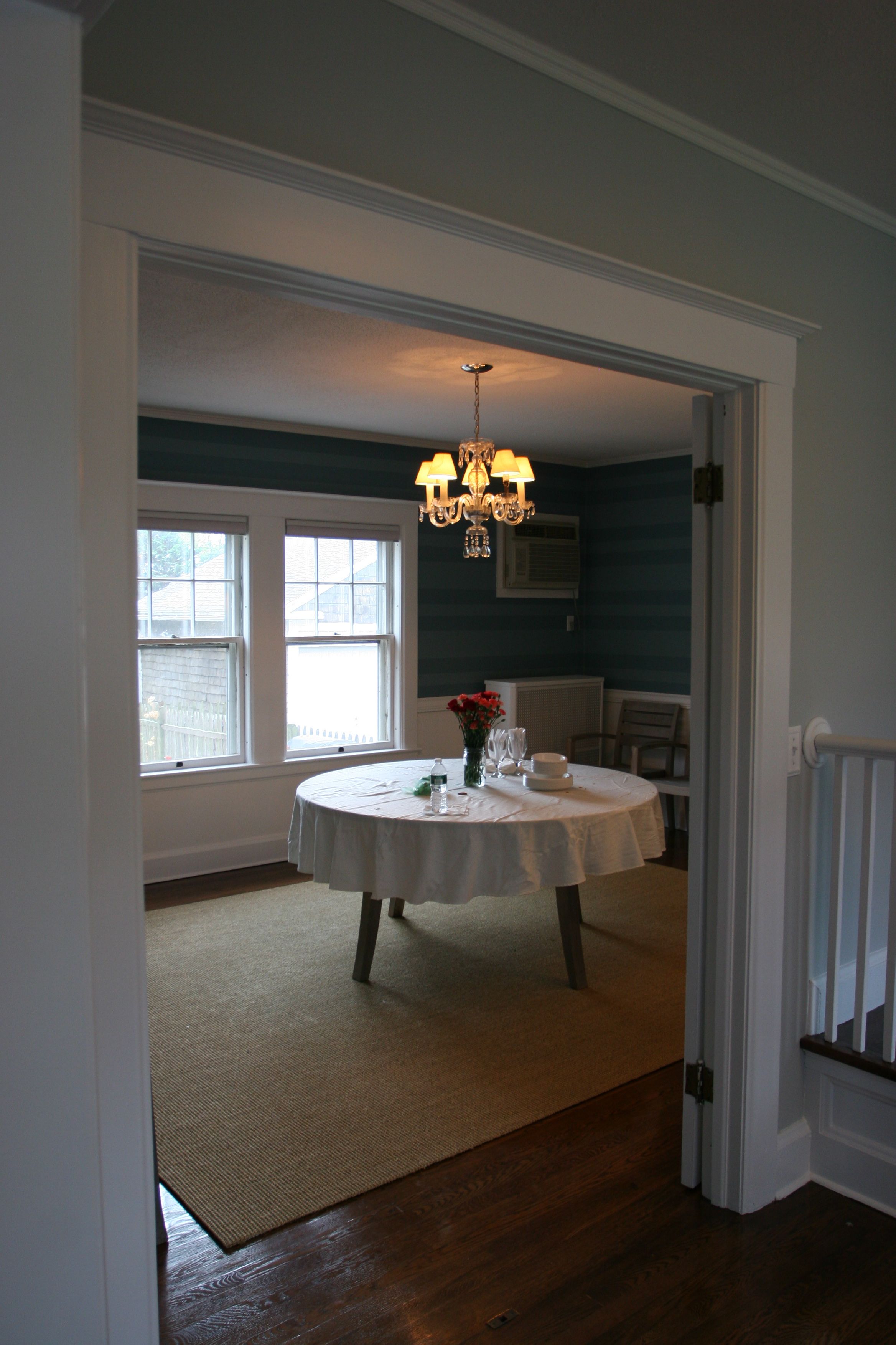 Front hall to dining room.