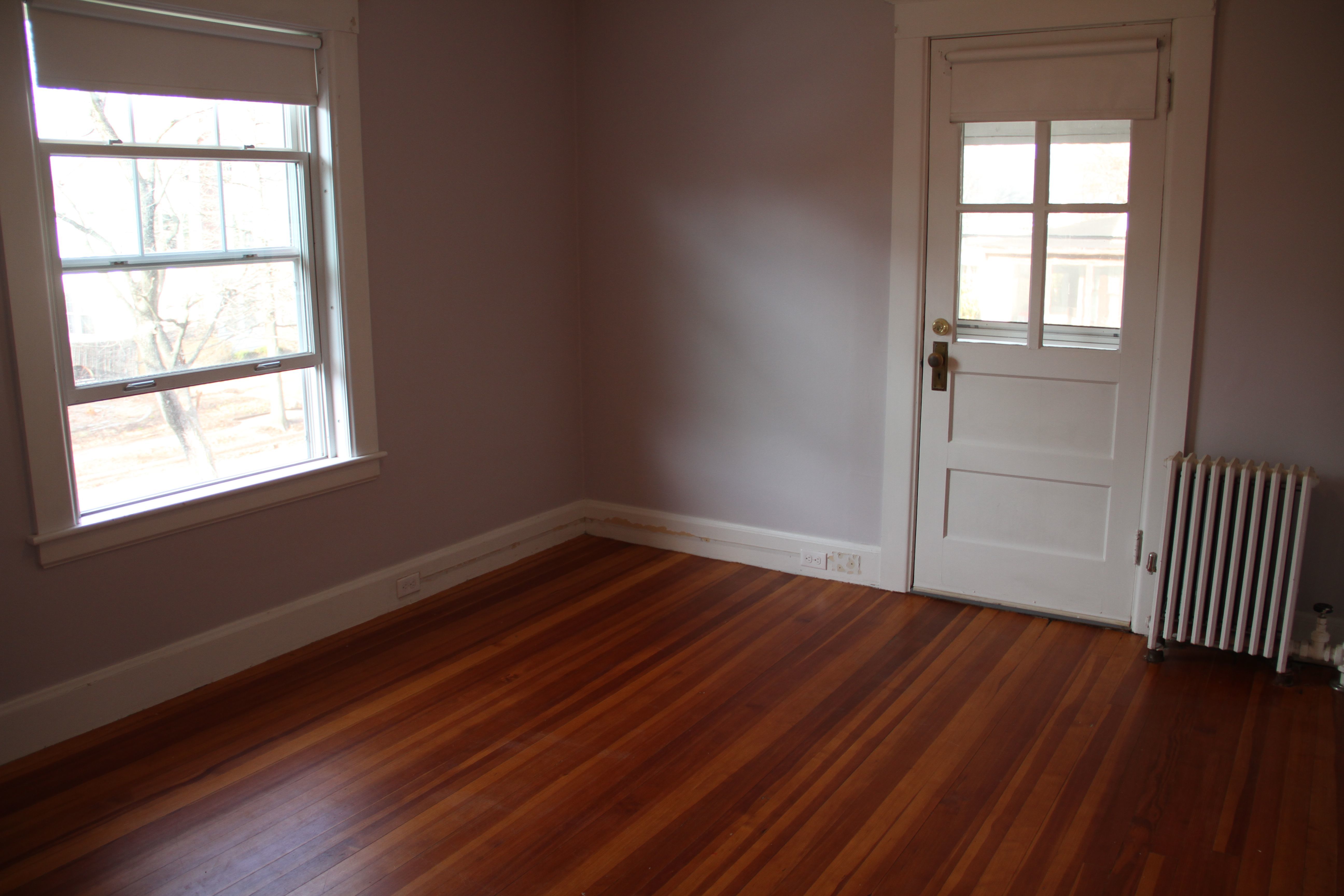 We vacuumed and washed everything: the walls, windows, trim, floors. Ahhhhh.