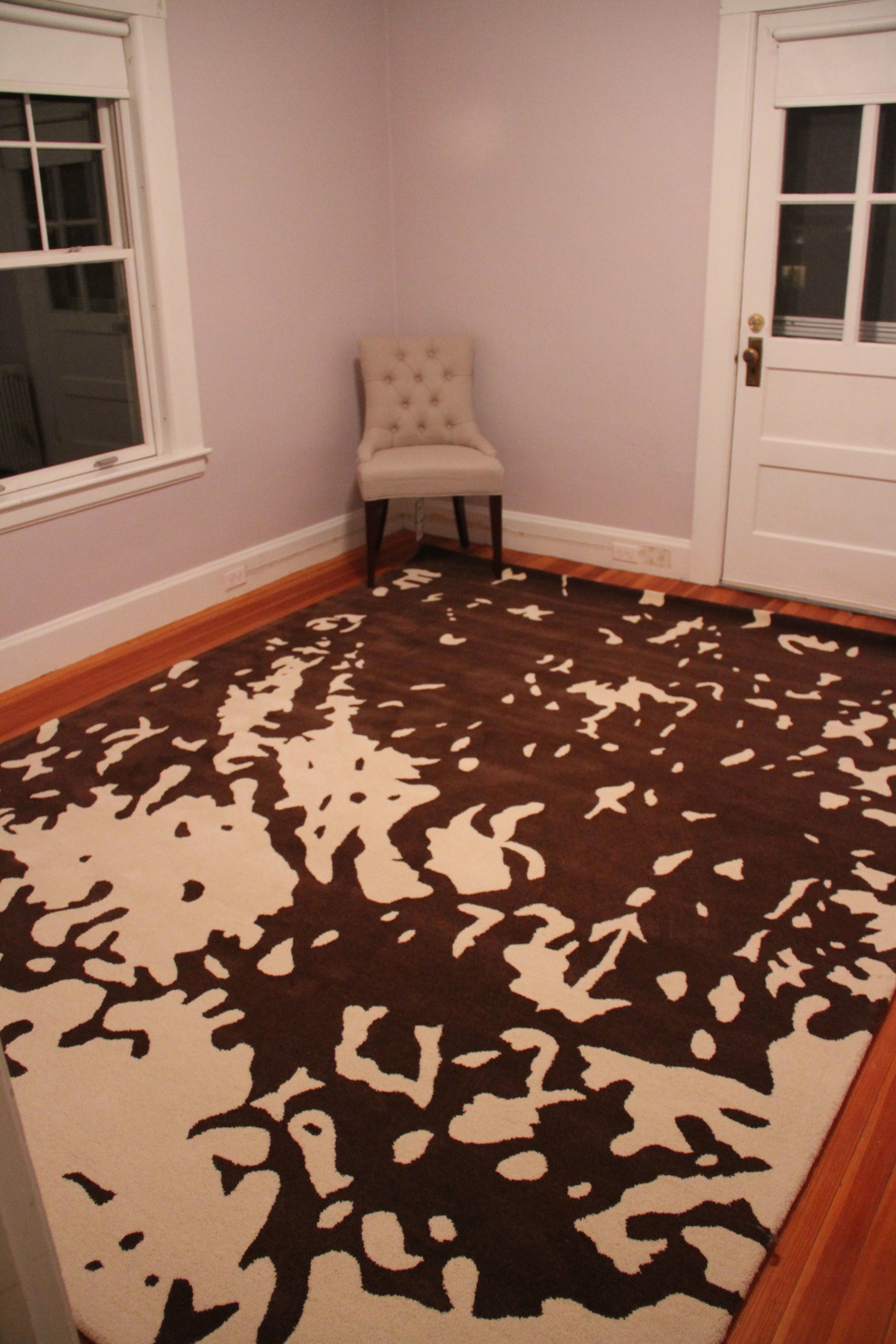 And then we unveiled the rug that's been in our dining room for 3 months. I think I still like it.