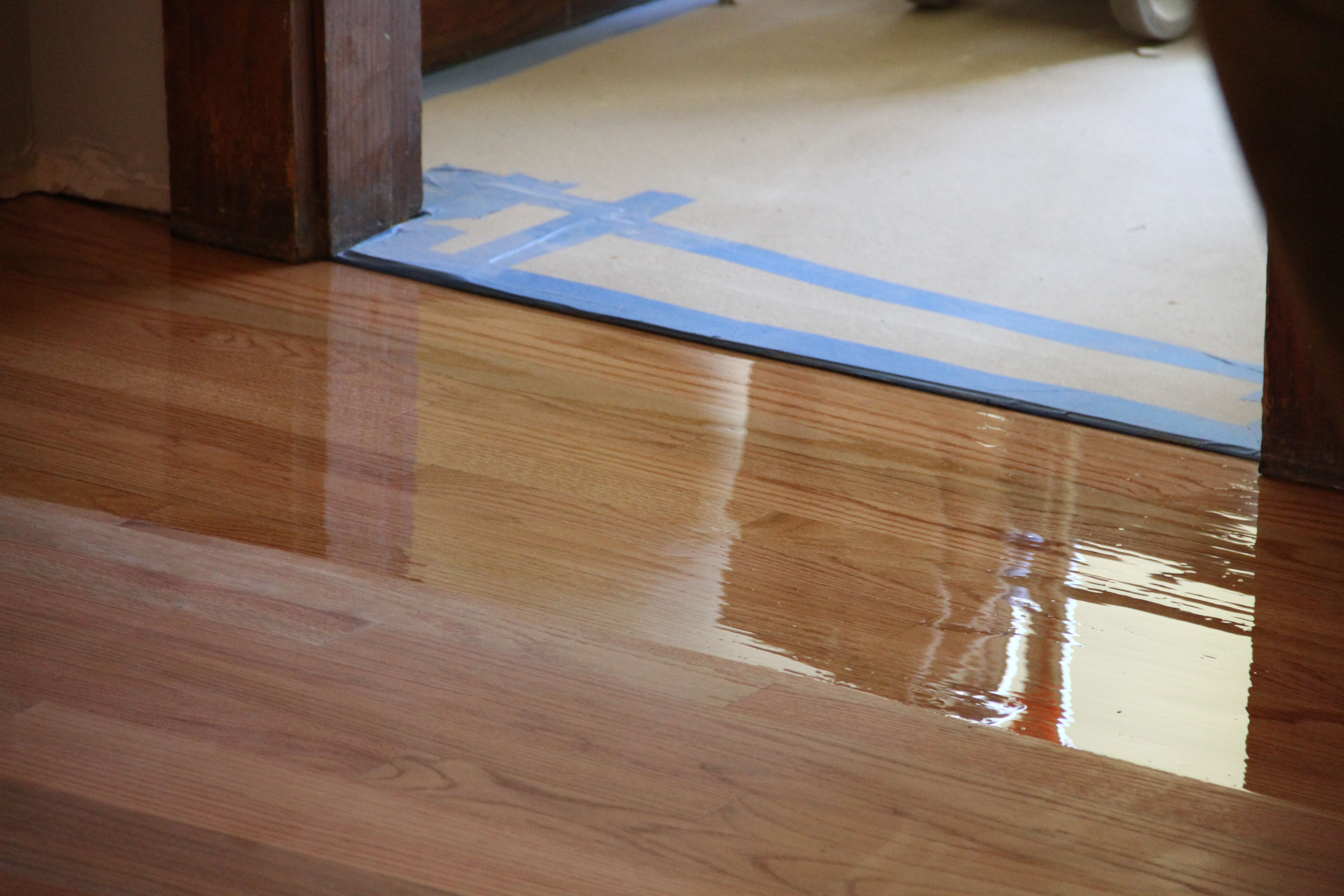 Glossy, slick, rich and polished. These floors were a great investment in the life of the house.