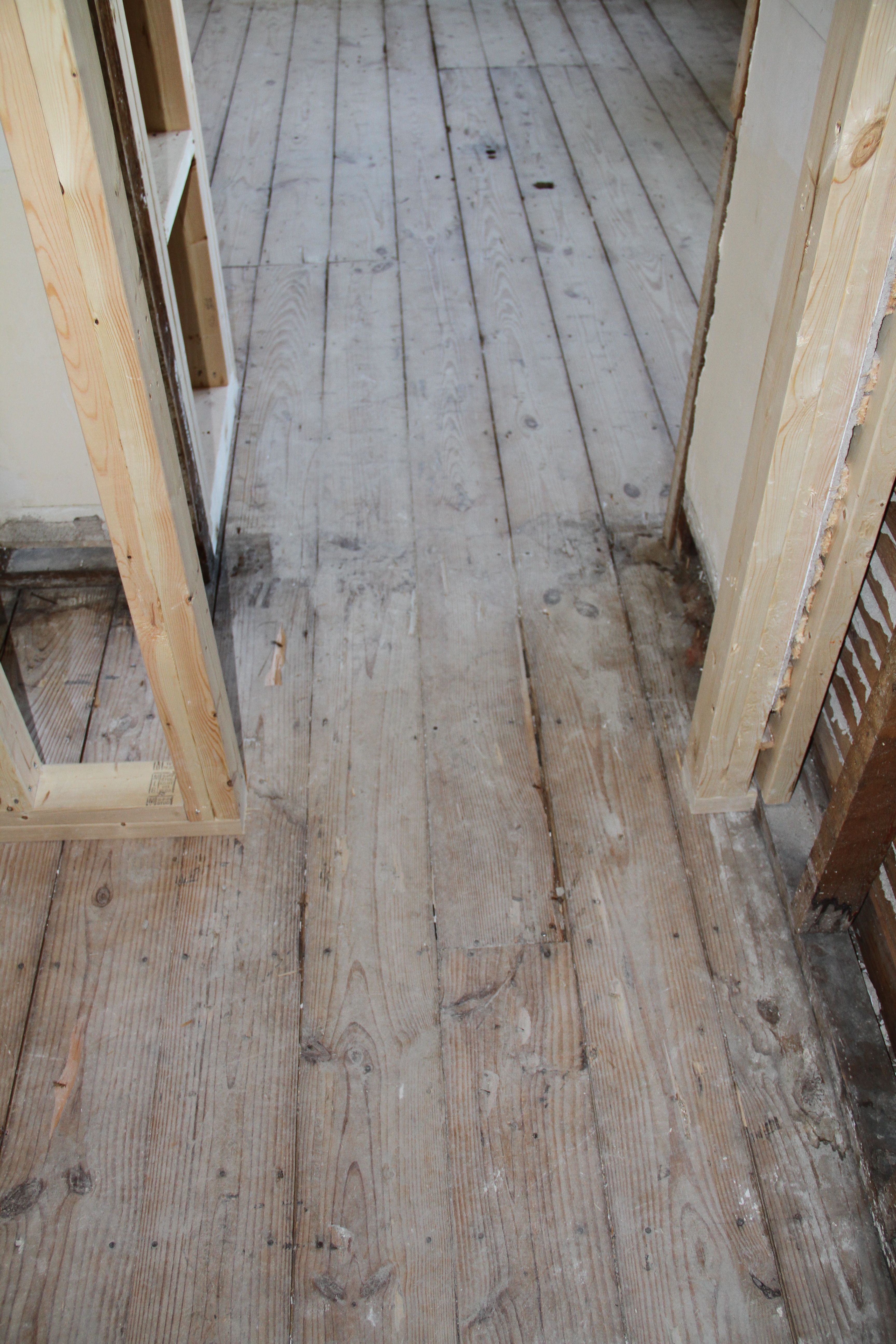 Eventually this will be a shot of beautiful flooring, both tile and new (to match old) oak.