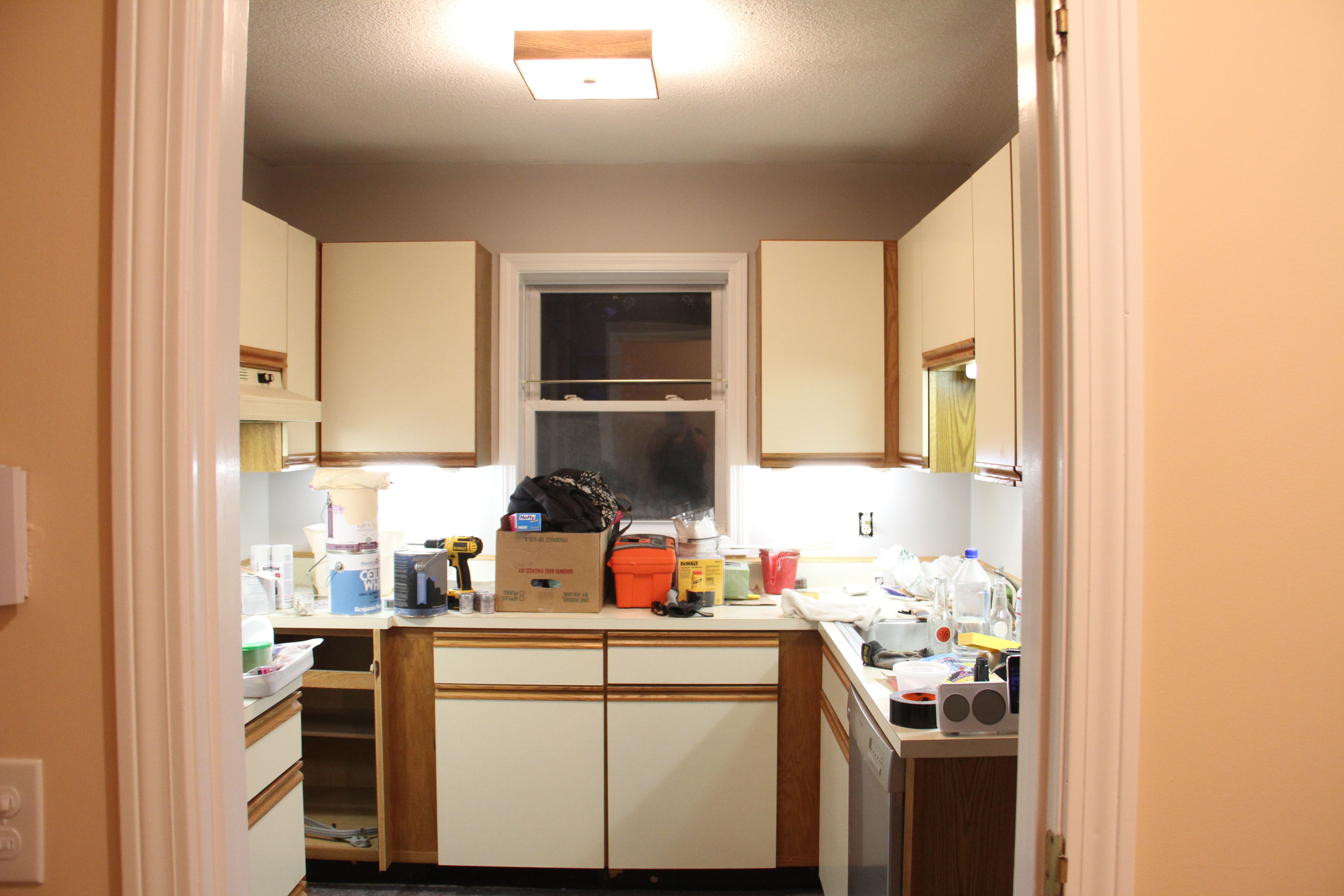 BAM! Just look at what a difference the undercabinet lighting makes!