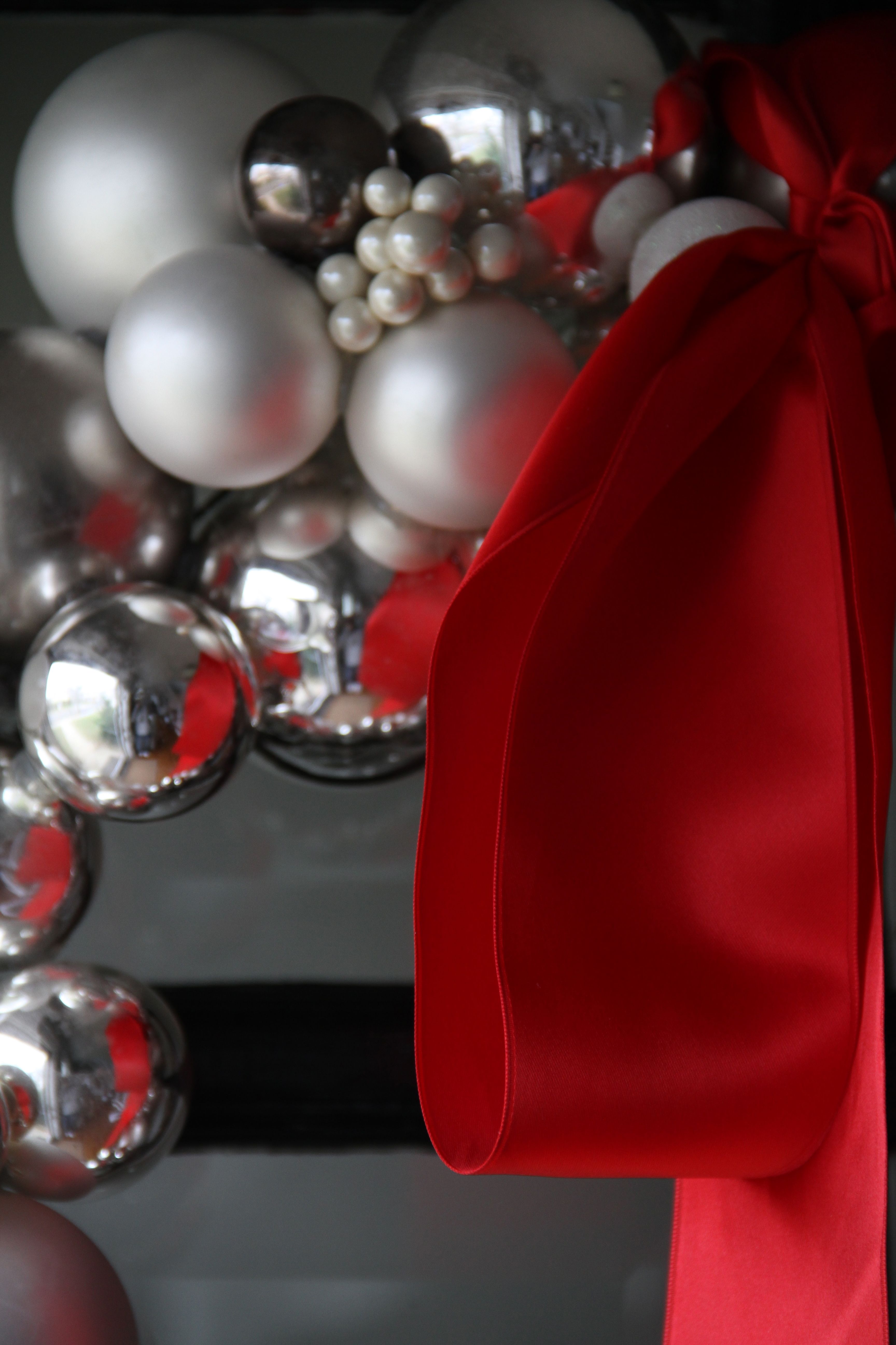 Up close and personal. Red, silver, pewter, white, ivory... winter, glamour and sizzle.