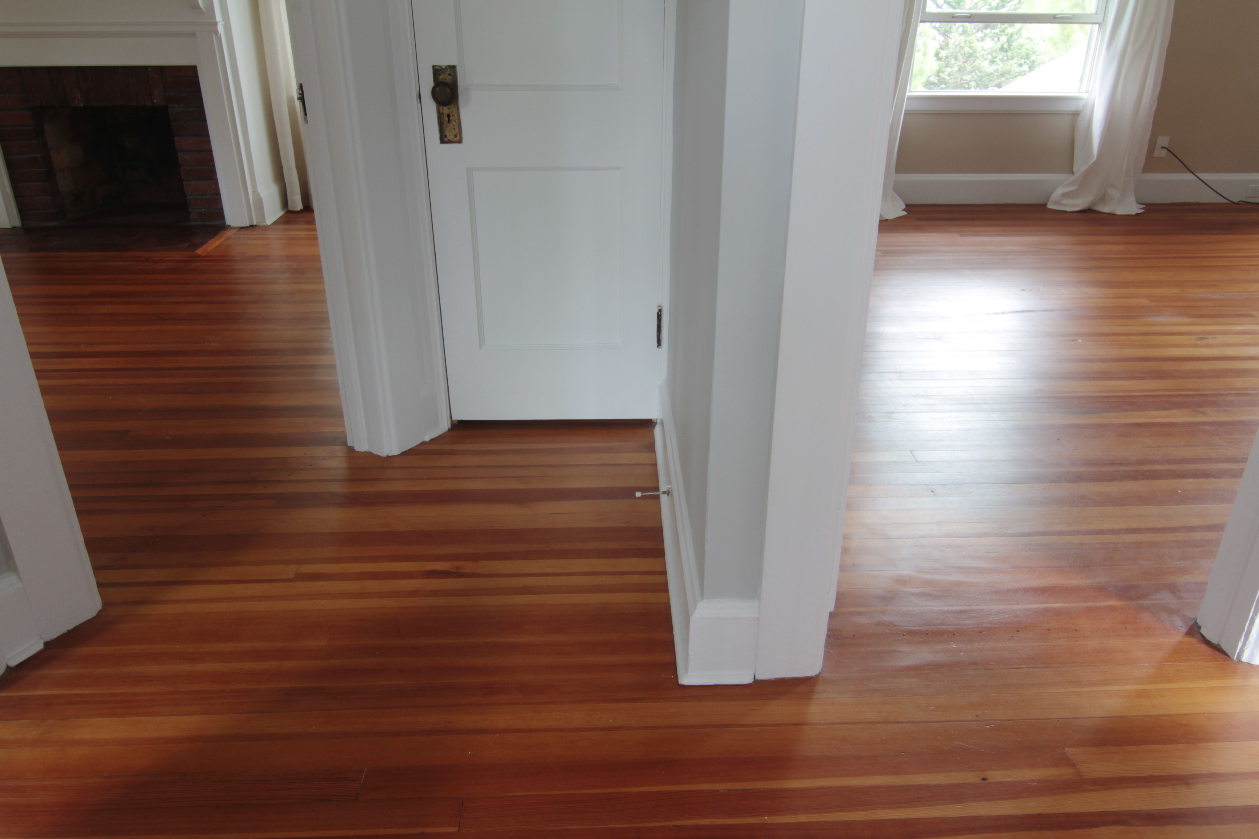 Last look: hallway. Good bye original pine floors. Good bye strange, but amazing layout of doors and entry points.