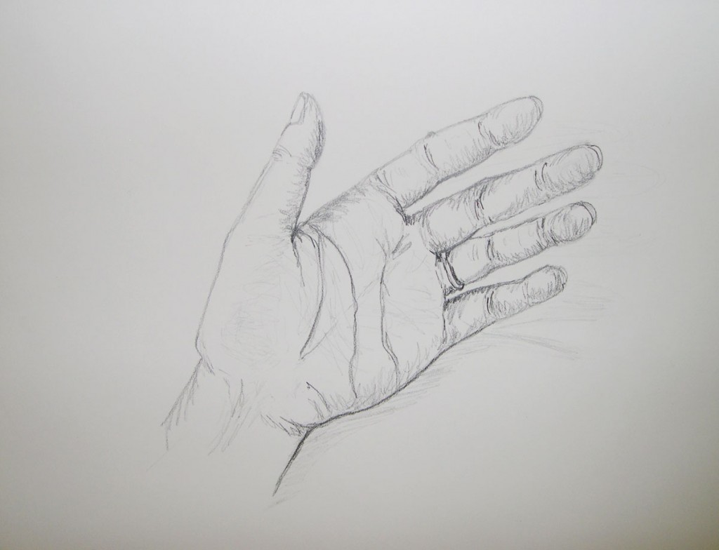 A little self-portrait I did in art school in 2009.