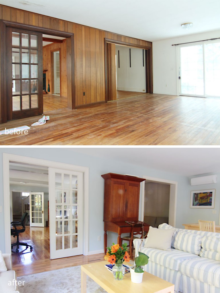 BEFORE: This room was in rough shape, with a leak that had dripped through the ceiling, and some not so thoughtful decor decisions. AFTER: Now this is the room to beat, bright, welcoming, and soothing. I just know there will be love, life and laughter in here for years to come.