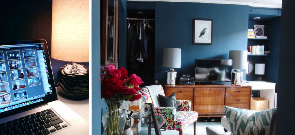 We utilized the space as best we could: closet closer to the bedroom; office closer to the natural light.