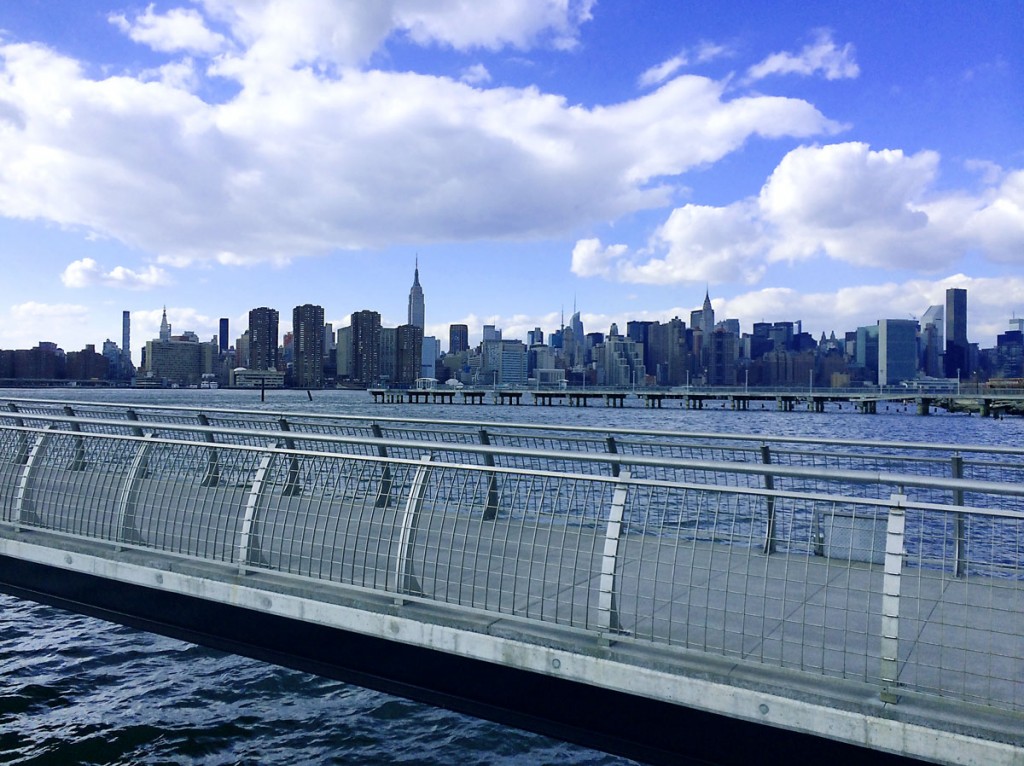 The views of the city skyline are one of the best features of this neighborhood.