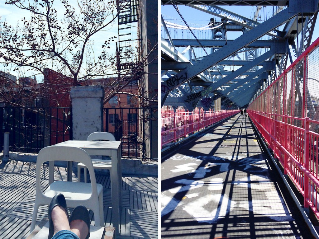 Perks of this location: lovely private outdoor access, and easy access to a fantastic walking bridge.