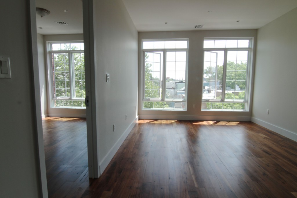 BEFORE: NYC reality: there is no such thing as privacy. But, the front bedroom is far from the back one, so that's something.